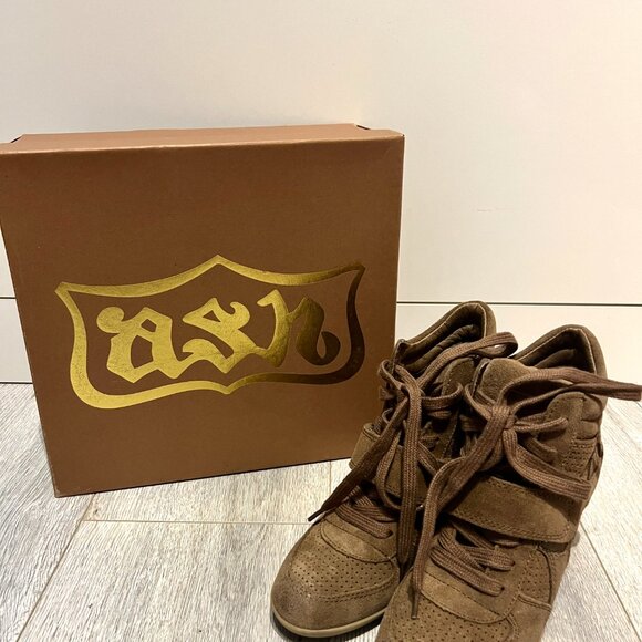 NEW ASH BOWIE WEDGE SNEAKER NUT US 5 - Picture 3 of 5